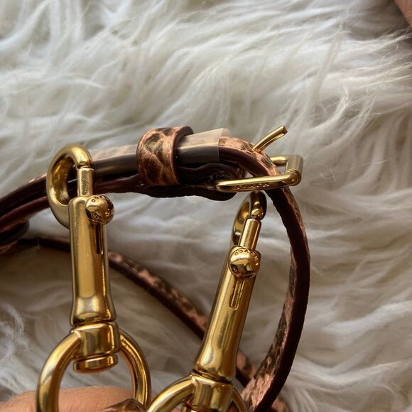 Coach Snake Embossed Trim Pepper Satchel - Picture 4 of 11